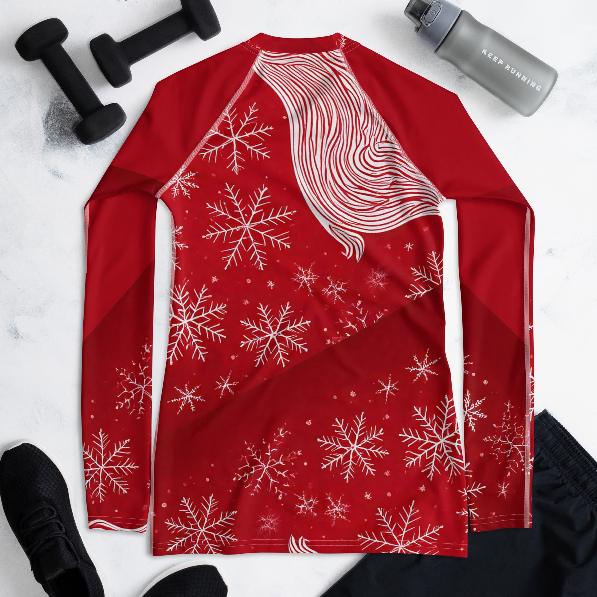 Christmas Pullover Sweater. Red Long Sleeved Party Top. WickedYo.